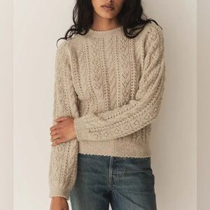 NWT DÔEN Langley sweater in Earl Grey, size M